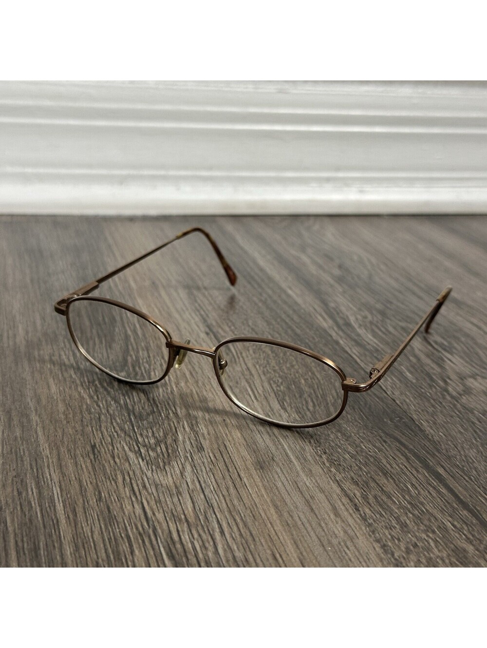 Titmus T6 BRN CS60 Z87-2 GOLD tone Eyeglasses  Oval  51-19-145mm Frames VTG